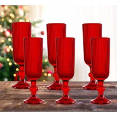 Imagem de Jogo de Taças Luxx Red Ellegance 160ml Crystal Champagne