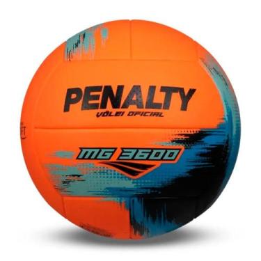 Imagem de Bola Penalty Vôlei MG 3600 Laranja, Azul e Turquesa, UN, Laranja, Unis