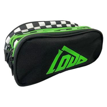 Imagem de Estojo Escolar 3 divisorias Loud Preto - ET50245LD - LUXCEL