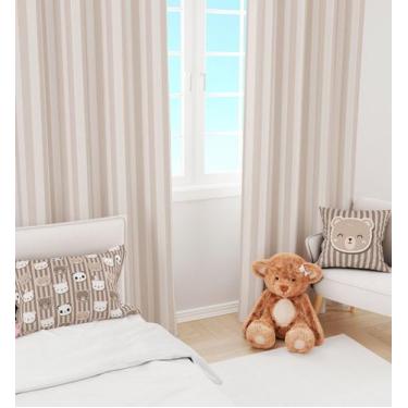 Imagem de Kit Quarto Infantil Ursinhos Listrado Neutro - 3 Itens - Fabrika de Fe