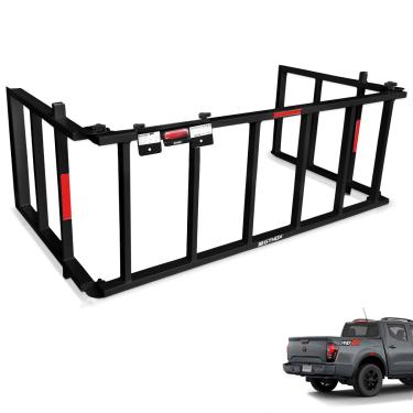 Imagem de Extensor De Caçamba Frontier 2023 a 2025 Rampa Preto Reforçado 350kg