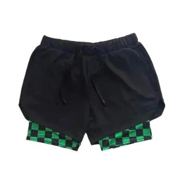 Imagem de Shorts De Ginástica Masculinos De Secagem Rápida Em Dupla Camada Para 