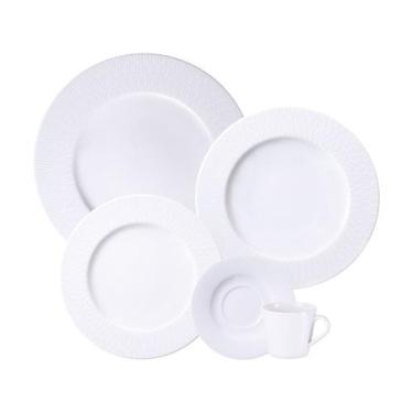 Imagem de Aparelho de Jantar e Chá 20 Peças Tramontina Redondo de Porcelana Bran