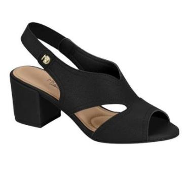 Imagem de Sandalia Feminina Modare Confortavel Salto Bloco Medio Moda Festa/Casual Elastico Ref: 7109.481-Feminino