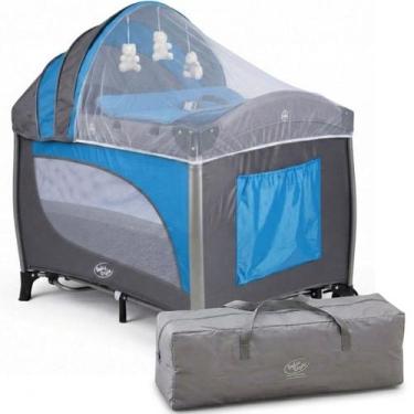 Imagem de Berço de Bebê Portátil Balanço com Mosquiteiro Mobile Caixinha Musical