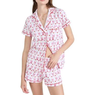 Imagem de Conjunto de pijama Yiulangde Roller Doop Rabbit Cotton para mulheres