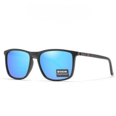 Imagem de Óculos De Sol Luxo Marca Kdeam Classico Uv400 Polarizados, Azul, Claro