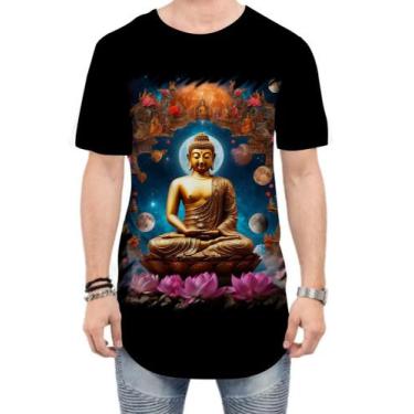 Imagem de Camiseta Longline Buda Universo Lótus Imortalidade 9 - Kasubeck Store®