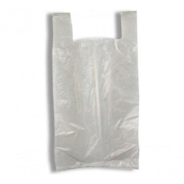Imagem de Sacola Plástica 90x100 5 kg Reciclada Reforçada para Embalagens Diversas Creme Higipack
