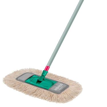 Imagem de Mop de Microfibra Tira Pó com Cabo Noviça para Limpeza Rápida em Pisos Amadeirados e Si...