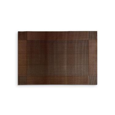Imagem de Jogo Americano Kit6 em PVC 45cm X 30cm com 4 Peças Marrom Resistente ao Calor e Fácil L...