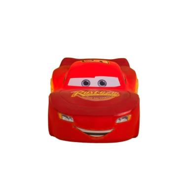 Imagem de Luminária Lightning Mcqueen Tpc com Interruptor para Quarto Infantil Bivolt 110-220V Ve...