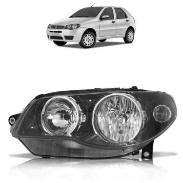 Imagem de Farol Dianteiro Palio G3 2004 A 2016 Siena Strada G3 Máscara Negra - A