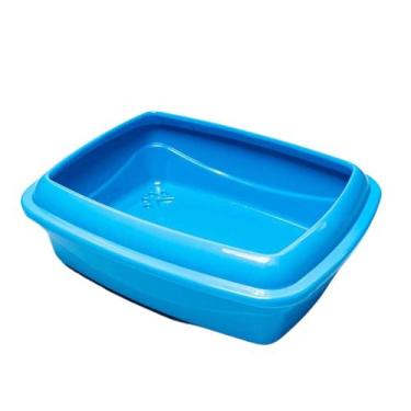 Imagem de Caixa De Areia Furba Para Gatos Banheiro Sanitário Resistente com Bord