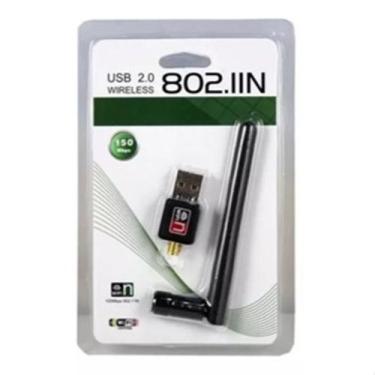 Imagem de Adaptador Wireless 2.0 Usb Sem Fio Antena Wifi 1200 Mbps - NoBrand
