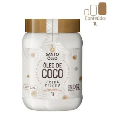 Imagem de Óleo de Coco Extra Virgem de Polpa - 1000ml Natural - Santo Óleo - San