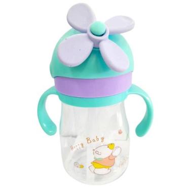 Imagem de Squeeze Infantil 450 ml com Tampa e Alça Roxo - Quanhe