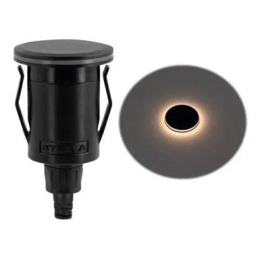 Imagem de Balizador Solo Way Ring 1w Stella Stl21715 Quente Embutido Cúpula Pret