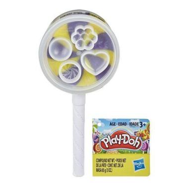 Imagem de Massinha Play Doh Pirulito Amarelo e Roxo 85gr Hasbro E7775