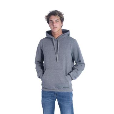 Imagem de Moletom Masculino Oceano Canguru Mescla 85595 - Oceano Surfwear, Cinza