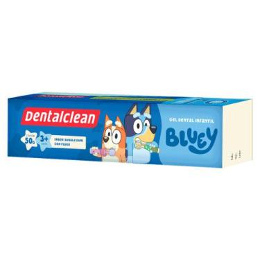 Imagem de Gel Dental Dentalclean Bluey com Flúor 3+ Anos Sabor Bubble Gum 50g