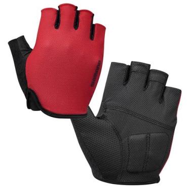 Imagem de Luva Shimano AirWay Dedo Curto Vermelho