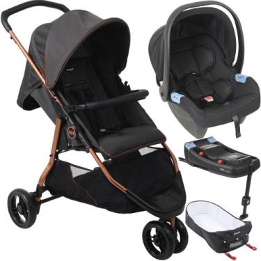Imagem de Carrinho Moises Bebe Conforto Base ISOFIX Burigotto CR3 22 Cobre