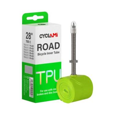 Imagem de Câmara De Ar Ultraleve De TPU Para Bicicleta Com Válvula Presta De Met