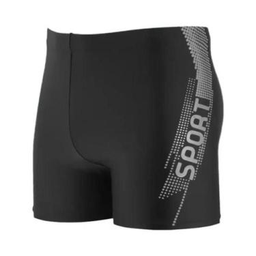 Imagem de Shorts Esportivos Masculinos De Secagem Rápida Com Cordão E Estampa Pa