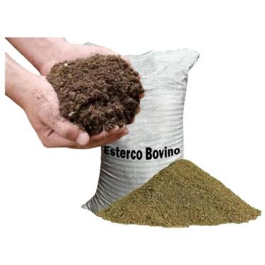Imagem de 20kg Esterco bovino de curral puro sem terra curtido pronto para uso -