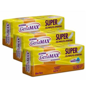 Imagem de Kit 60 Absorventes Geriátrico Pós Parto Operatório Geriamax
