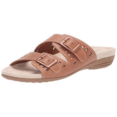 Imagem de Easy Street Sandália feminina Venus Comfort Slide, Bronzeado, 9 Narrow