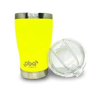 Imagem de Copo Térmico com Tampa 473ml Aço Inox 18/8 (Amarelo Neon)