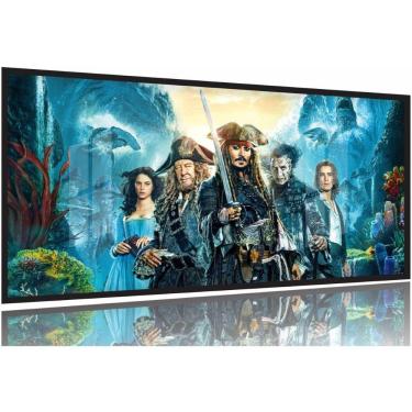 Imagem de Quadro Decorativo Piratas do Caribe 130x60 Moldura Preta 2x2