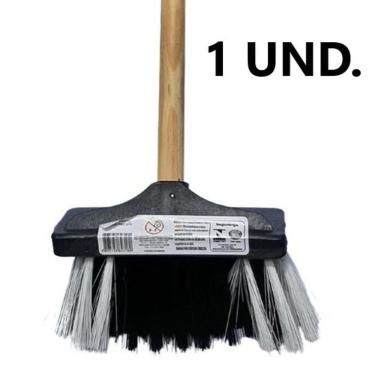 Imagem de Mini Vassoura Vassourinha Pelo Infantil Brinquedo Com Cabo