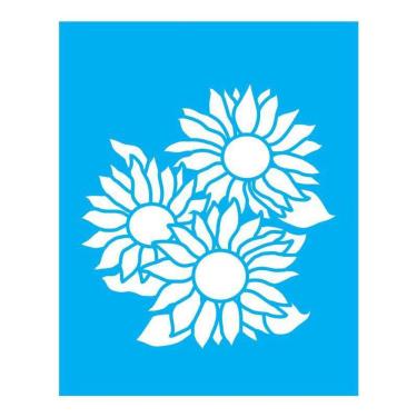 Imagem de Stencil Tamako Girassol - 20X25Cm - Ref B779