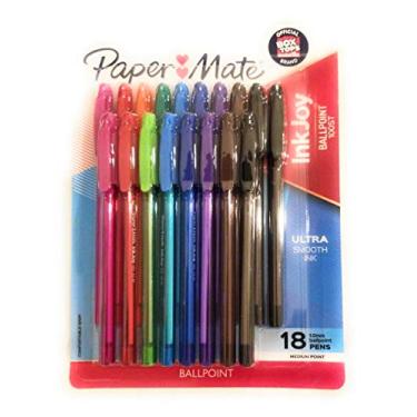Imagem de Caneta esferográfica Paper Mate Inkjoy 100ST - 1 mm - 18 ct - multicolorida