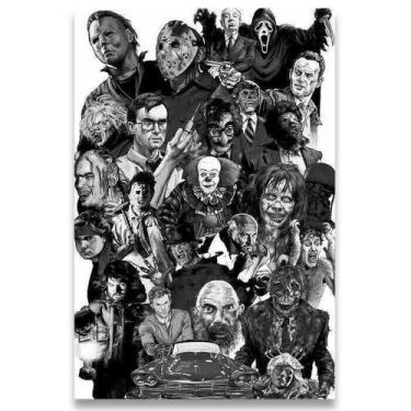 Imagem de Poster Decorativo 42cm X 30cm A3 Brilhante Filmes De Terror - Bd Net C