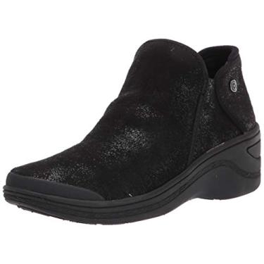 Imagem de BZees Bota de cano curto feminina Dominó, Tecido preto, 9 Wide