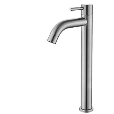 Imagem de Bacia de banheiro de ouro escovado com alça fria torneira de cabeça de chuveiro para pia de cozinha torneira de água ferragem de banheiro, tira alta