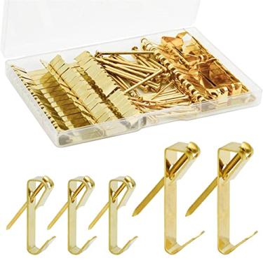 Imagem de porta-retratos | Kit hardware cabides imagem para serviço pesado | Ganchos para pendurar quadros com pregos 30-50 libras para porta-retratos, tela, decoração para