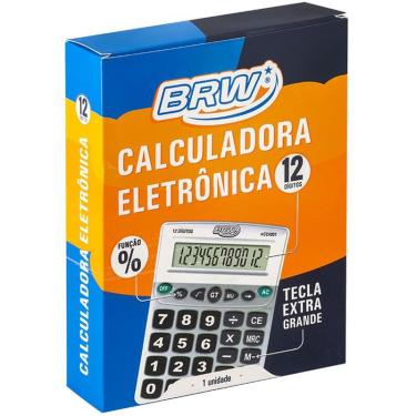 Imagem de Calculadora de mesa 12 dig. 20,5X15,9X4,4CM prata brw