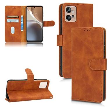 Imagem de YUNCHAO Caixa de telefone Para Motorola Moto G32, Fee Flip Leather Case de Couro Magnético capa para celular