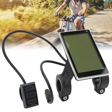 Imagem de Ebike LCD Display, display de bicicleta elétrica, display LCD de bicicleta elétrica, computador de ciclismo de bicicleta elétrica, display LCD de bicicleta elétrica M5 painel de conector à prova