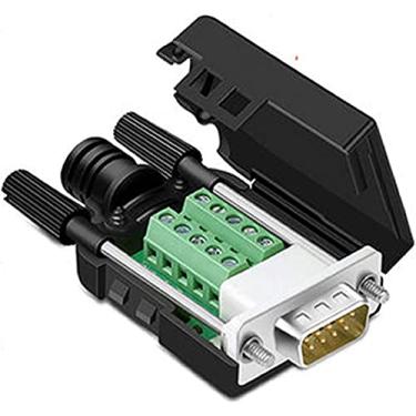 Imagem de 5 peças conector de breakout macho DB9, conector sem solda DB9 RS232 D-SUB Serial adaptadores 16 mm mais fino placa de breakout de terminal de 9 pinos
