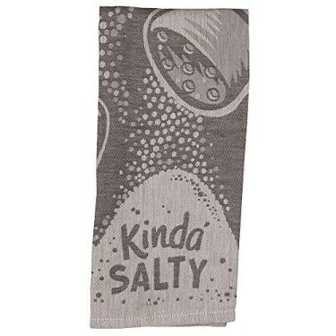Imagem de Toalha de prato da Kathy Kinda Salty Shaker em cinza