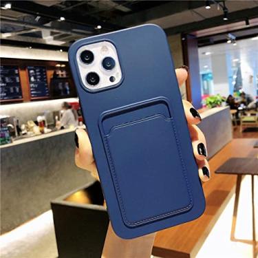 Imagem de Capa para celular Candy Color Case para iPhone 13 12 11 Pro Max XR XS Max X 7 8 Plus 11 14 Pro Soft Wallet Case T2 para iPhone XR