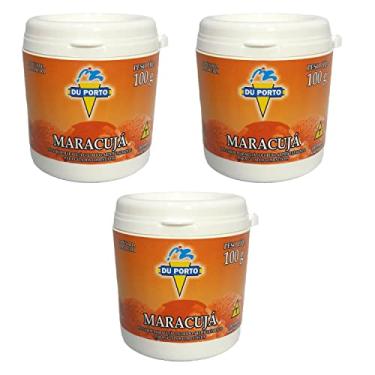 Imagem de 03 Base em Pó Para Sorvetes Picolés Geladinhos Vários Sabores Kit (Maracujá)