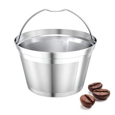 Imagem de Filtro de café reutilizável Nicelucky Bunn para substituição de cesta de 8 10 12 xícaras, filtro de café permanente de aço inoxidável, adequado para cafeteira Bunn