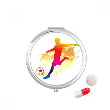 Imagem de Porta-comprimidos enfáticos para atletas de futebol americano, caixa de armazenamento de remédios